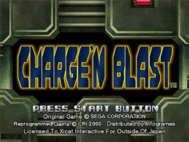 Charge 'n Blast - Screenshot - Game Title Image