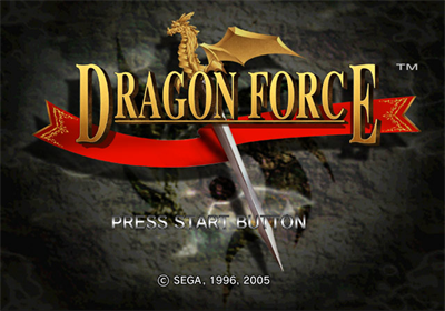 Sega Ages 2500 Series Vol. 18: Dragon Force - Screenshot - Game Title Image