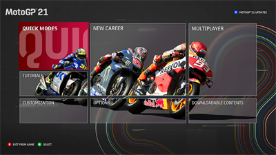 MotoGP 21 - Screenshot - Game Select Image