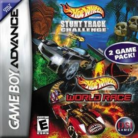 2 Game Pack: Hot Wheels: Stunt Track Challenge / Hot Wheels: World Race - Box - Front Image