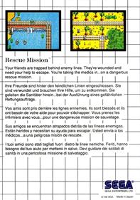 Rescue Mission - Box - Back Image