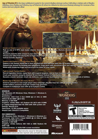 Age of Wonders III - Fanart - Box - Back Image