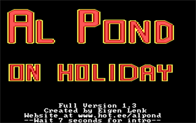 Al Pond: On Holiday - Screenshot - Game Title Image