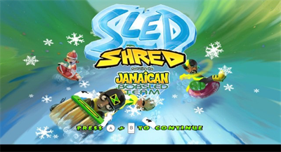Sled Shred featuring the Jamaican Bobsled Team - Screenshot - Game Title Image