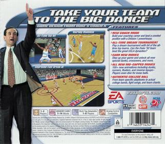 NCAA March Madness 2001 - Box - Back Image