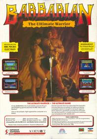 Barbarian: The Ultimate Warrior - Advertisement Flyer - Front Image