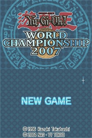 Yu-Gi-Oh! World Championship 2007 - Screenshot - Game Title Image