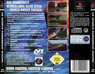 VR Sports: Powerboat Racing - Box - Back Image