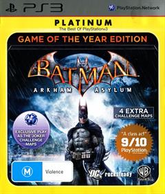 Batman: Arkham Asylum: Game of the Year Edition - Box - Front Image