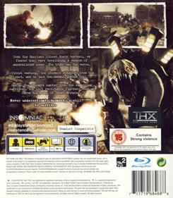 Resistance: Fall of Man - Box - Back Image