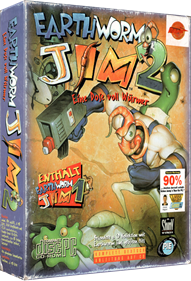 Earthworm Jim 1 & 2: The Whole Can 'O Worms - Box - 3D Image