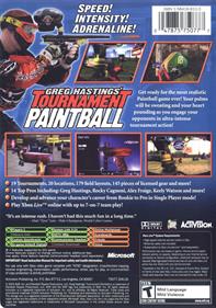 Greg Hastings' Tournament Paintball - Box - Back Image