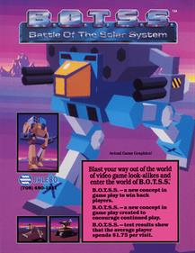 Battle of the Solar System - Advertisement Flyer - Back Image