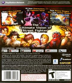 Super Street Fighter IV - Box - Back Image