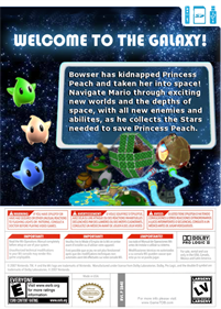 Neo Mario Galaxy - Box - Back Image