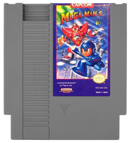 Mega Man 5 - Cart - Front Image