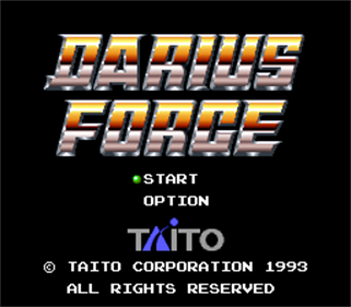 Darius Force - Screenshot - Game Title Image
