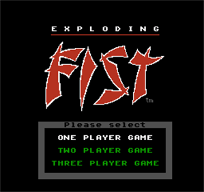 Exploding Fist - Screenshot - Game Title Image