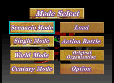 SD Gundam G Century S - Screenshot - Game Select Image