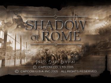 Shadow of Rome - Screenshot - Game Title Image