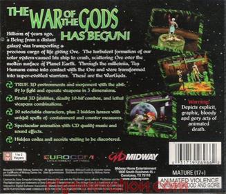 War Gods - Box - Back Image