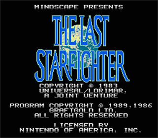 The Last Starfighter - Screenshot - Game Title Image