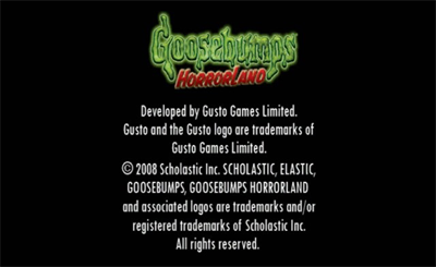 Goosebumps: HorrorLand - Screenshot - Game Title Image