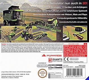 Farming Simulator 2012 3D - Box - Back Image