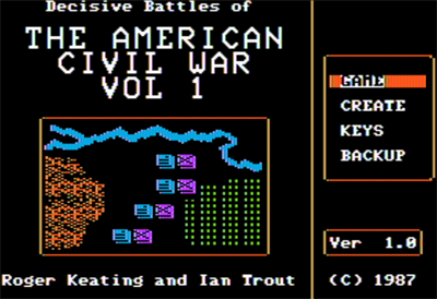 Decisive Battles of the American Civil War: Volume One: Bull Run to Chancellorsville - Screenshot - Game Title Image