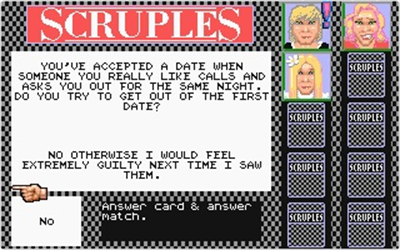 A Question of Scruples: The Computer Edition - Screenshot - Gameplay Image