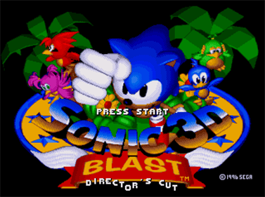 Sonic 3D Blast: Director's Cut - Screenshot - Game Title Image