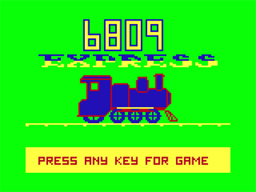 The 6809 Express - Screenshot - Game Title Image