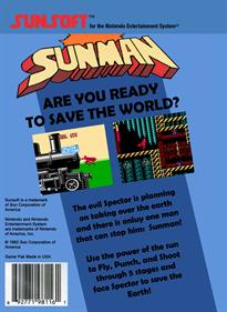 Sunman - Fanart - Box - Back