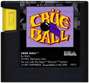 Crüe Ball: Heavy Metal Pinball - Cart - Front Image
