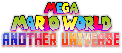 Mega Mario World: Another Universe - Clear Logo Image