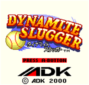 Dynamite Slugger - Screenshot - Game Title Image