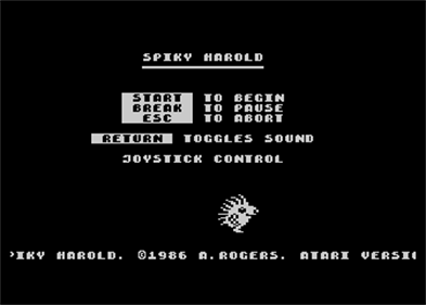 Spiky Harold - Screenshot - Game Title Image