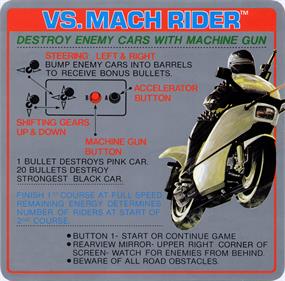 Vs. Mach Rider - Arcade - Controls Information Image