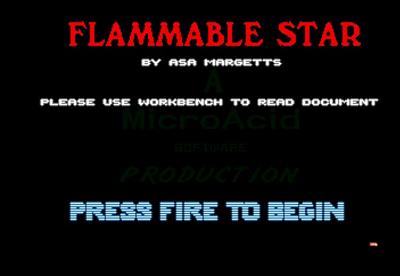 Flammable Star - Screenshot - Game Title Image