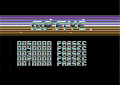 Parsec Ten - Screenshot - High Scores Image