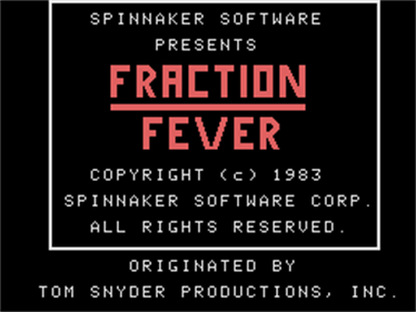 Fraction Fever - Screenshot - Game Title Image