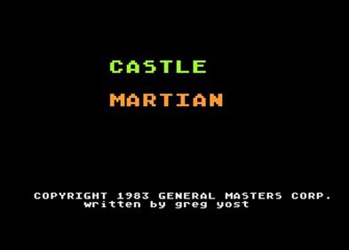 Martian Castle - Screenshot - Game Title Image