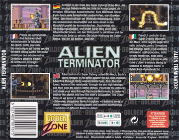 Alien Terminator - Box - Back Image