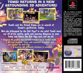 Tomba! 2: The Evil Swine Return - Cart - Back Image