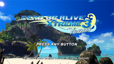 Dead or Alive Xtreme 3: Venus - Screenshot - Game Title Image