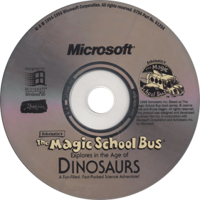 Scholastic's The Magic School Bus Explores in the Age of Dinosaurs - Disc Image