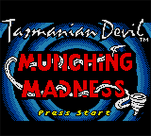 Tazmanian Devil: Munching Madness - Screenshot - Game Title Image