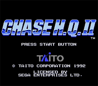 Chase H.Q. II - Screenshot - Game Title Image