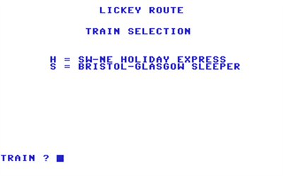 Lickey Route - Screenshot - Game Title Image