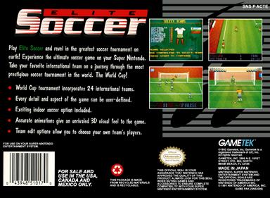 Elite Soccer - Box - Back Image